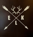 Elk & Arrows Decal